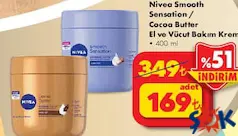 NİVEA EL VE VÜCUT BAKIM KREMİ 400 ML fiyat ve kampanya bilgisi